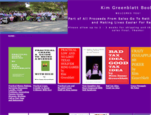Tablet Screenshot of kimgreenblatt.com